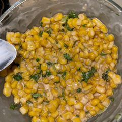 A picture of Elote corn dip 🌽.