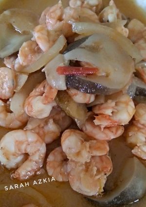 Foto resep Tumis udang jamur(no ribet)