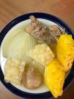 洋蔥鳳梨苦瓜雞湯 的食譜成品照片