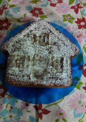 Una foto de Bizcochuelo "pequeña casita" 🥚🥚🥚🏠