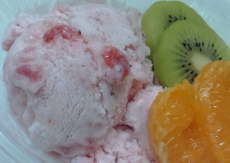 Resep Ice Cream Homemade lembut, Lezat