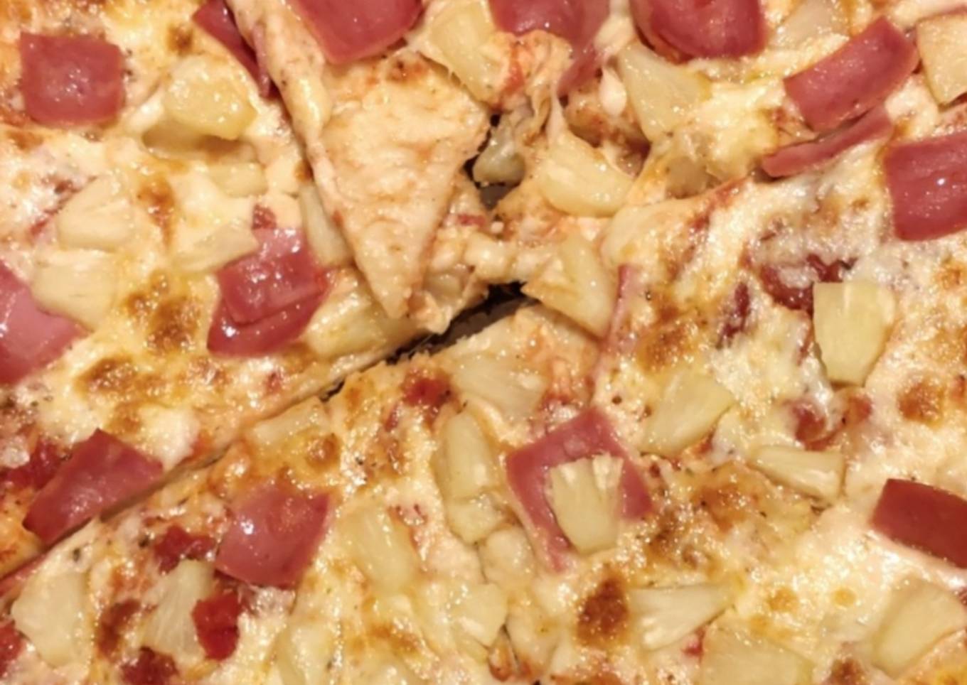 Ham and Pineapple Thin Pizza