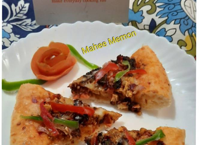 Chicken tandoori pizza Recipe