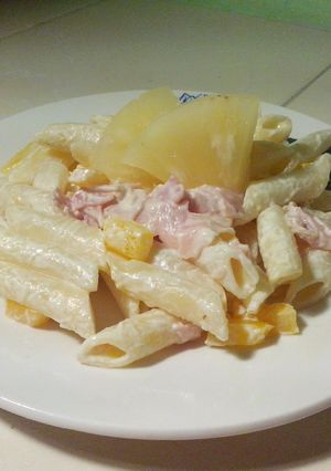 Una foto de Pasta hawaiana
