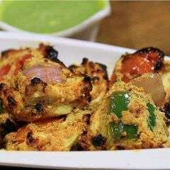 A picture of Paneer chilli tikki.
