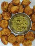 Jimikand ki pakodi with Amla ki chutney
