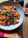 Bulgur-Rote-Linsen Feigen Bowl