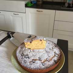 Foto di Torta ricotta, cioccolato e uvetta
