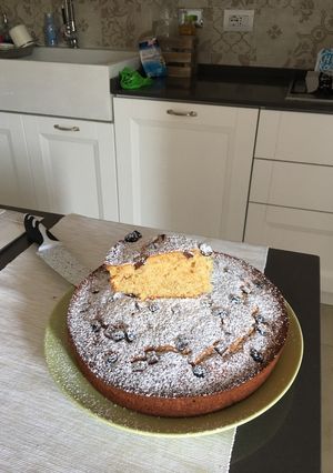 Foto di Torta ricotta, cioccolato e uvetta