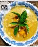 Canh bí đỏ nấu đậu phụng (lạc tươi)