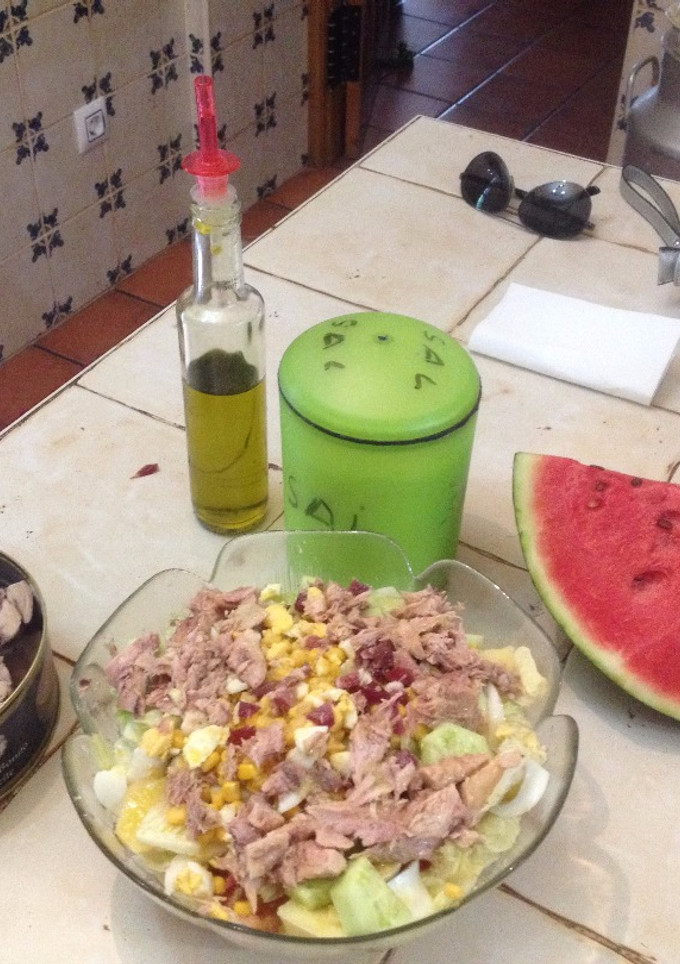 Una foto de Ensalada de Verano, con Sandía