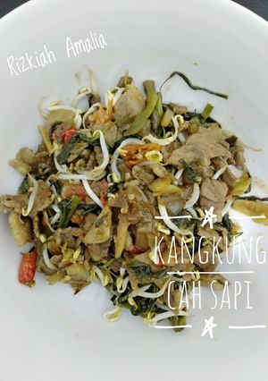Foto resep Kangkung Cah Sapi