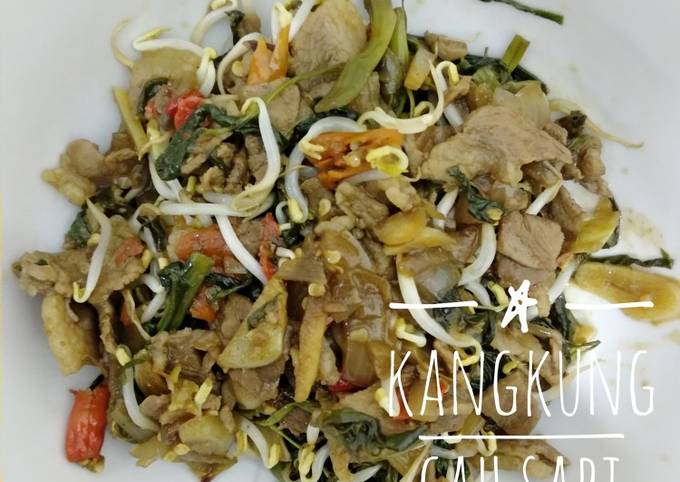 Resep Kangkung Cah Sapi yang Enak Banget