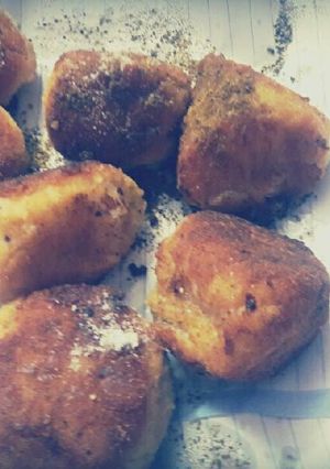 صورة لوصفة كرات البطاطس المقرمشة 😛✋