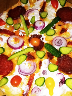 Magyaros reform pizza recept fotója