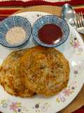 Vegetable pancakes with idli batter
