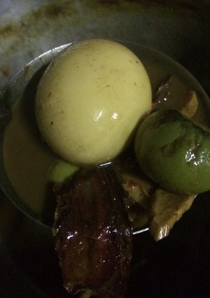 รูปของ แกงน้ำเคยปลาย่างไข่ไก่