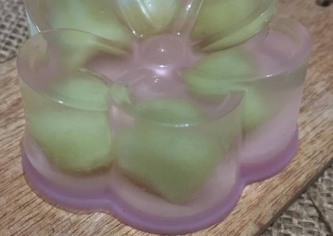 Puding melon cocopandan