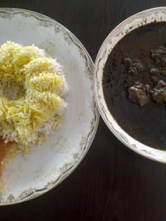 عکسی از دستور قرمه سبزی 😋