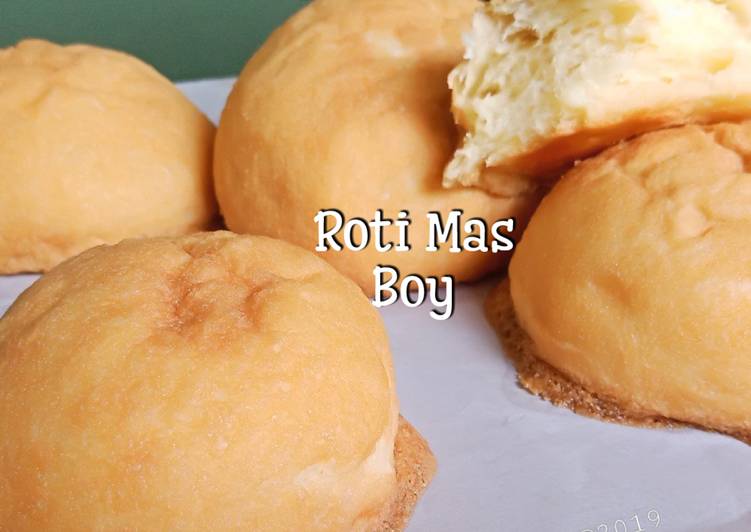 Cara mengolah Roti Mas Boy 👱aka Mexican Coffe Bun 🍮 , Lezat Sekali