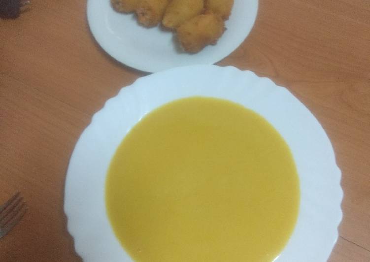 Crema de zanahorias y escarola