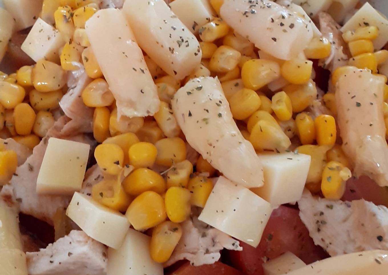 Ensalada de pollo y espĆ”rragos š