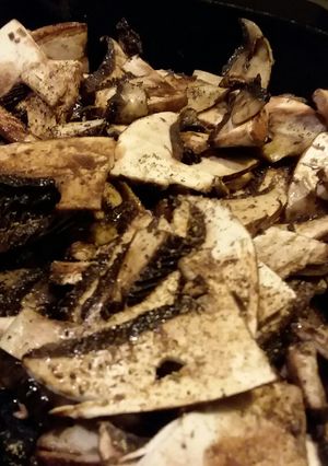 A picture of Vegetarian "Steak" Wraps.