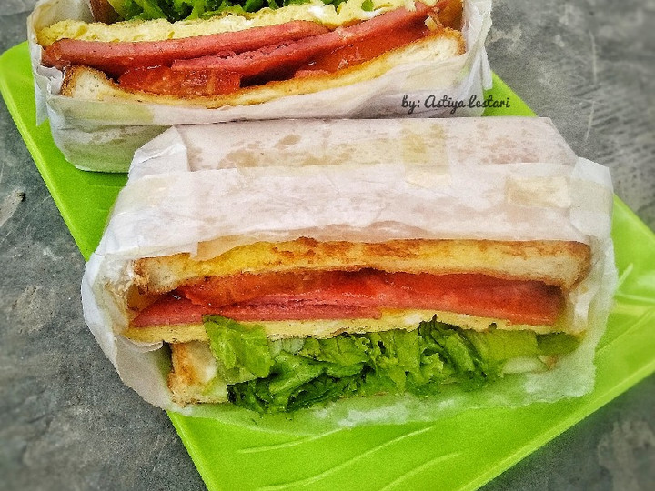 Anti Ribet, Membuat Sandwich ala Cafe (Sandwich Toast) Bunda Pasti Bisa