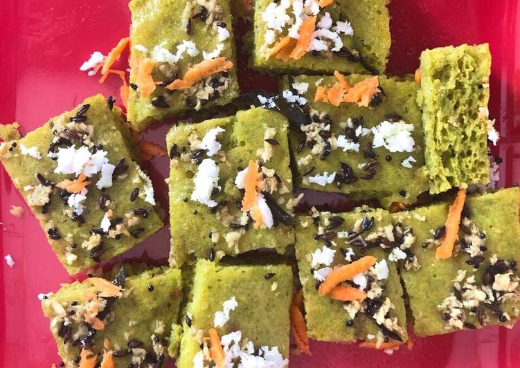 Step-by-Step Guide to Prepare Super Quick Homemade Palak dhokla