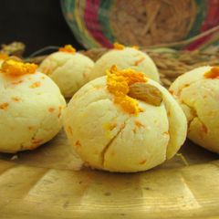 A picture of Orange Sandesh.