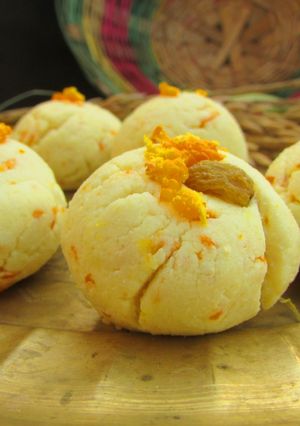 A picture of Orange Sandesh.