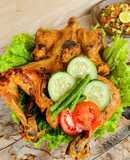 Ayam Bakar Taliwang (lengkap dengan Sambal Beberok)