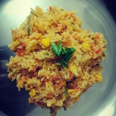 A picture of Mexican Rice.
