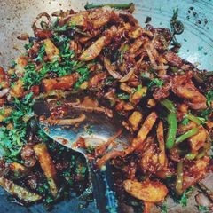 A picture of Crispy honey chilli potatoes (street style).