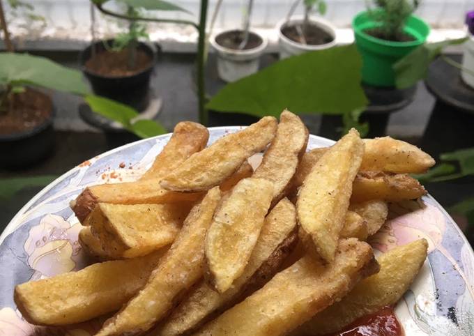 Ternyata begini loh! Bagaimana cara bikin Kentang Goreng (krispy di luar, empuk di dalam) yang gurih