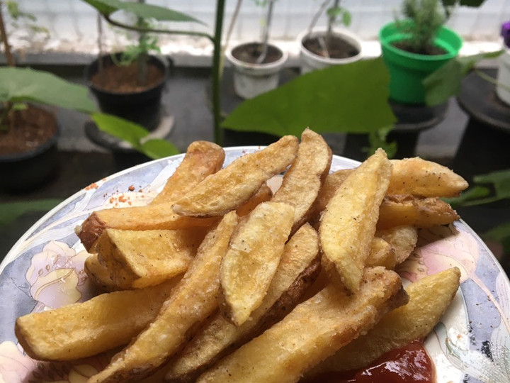 Ternyata begini loh! Bagaimana cara bikin Kentang Goreng (krispy di luar, empuk di dalam) yang gurih