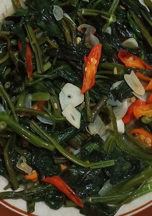 Foto resep Cah kangkung simple