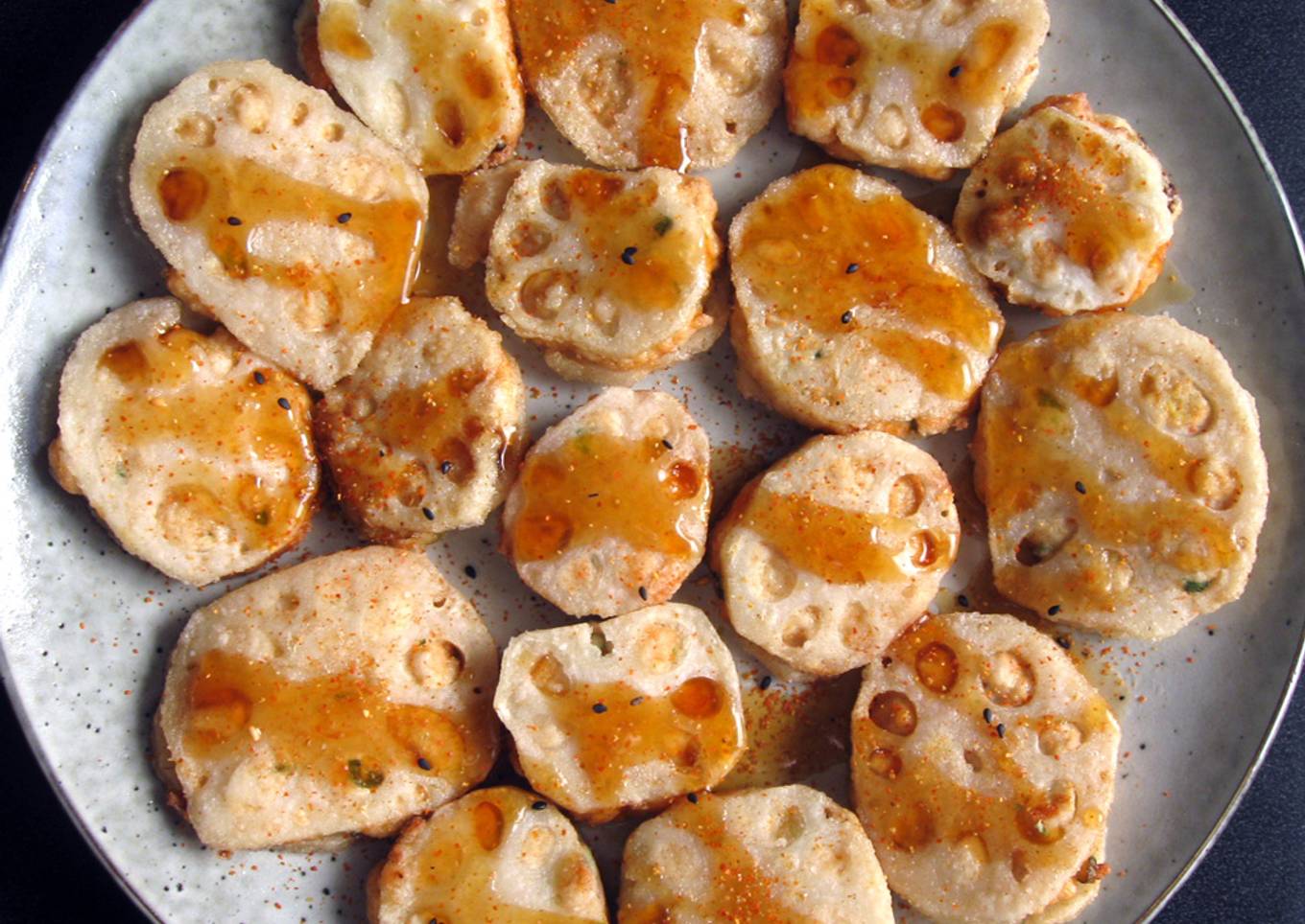 Fried Stuffed Lotus Root