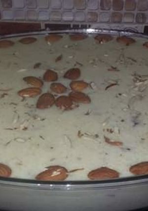 A picture of Badami kheer.