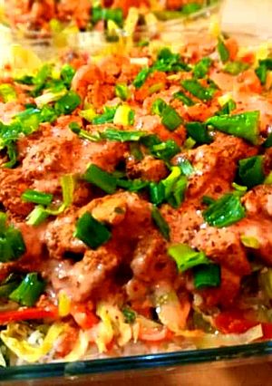 A picture of Chicken Bbq Rice.
