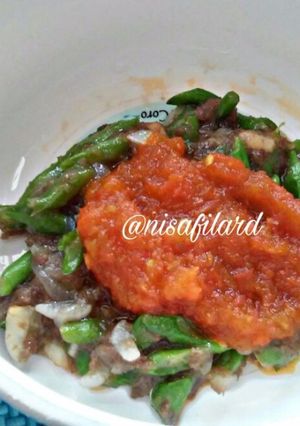 Foto resep Beef Baby Buncis dan Saus Tomat Homemade (MPASI 12+)