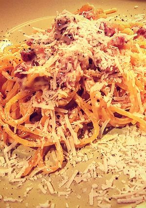 Zdjęcie przepisu Spaghetti carbonara.