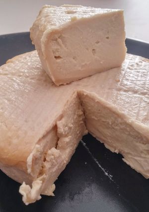 Une photo de Fromage nature de kéfir au lait de soja (vegan)