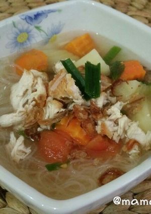 Foto resep Sup ayam goreng suir
