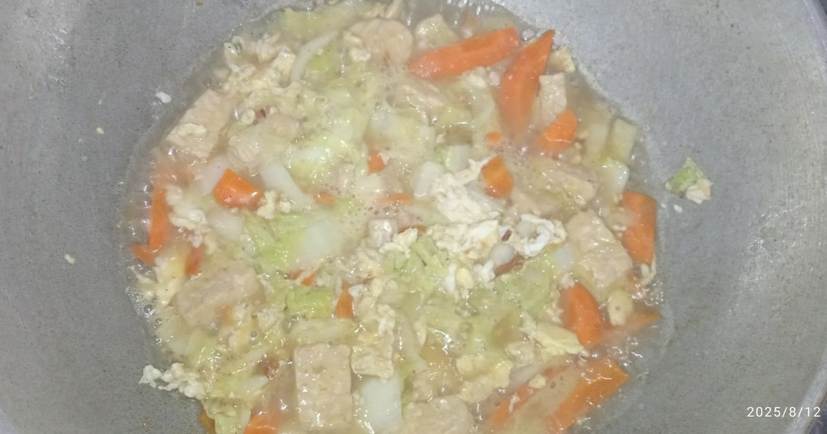 Sawi Putih telur wortel diet food
