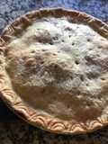 Pastel de manzana y fruta confitada