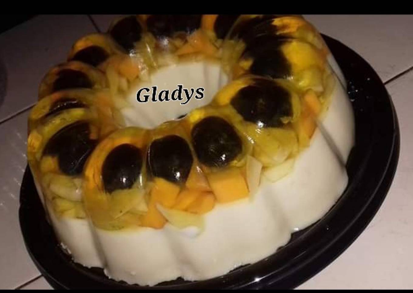 Gelatina cristal tres leches