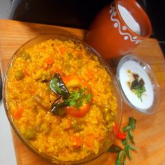 Vegetable Fada Khichadi A picture of Vegetable Fada Khichadi.
