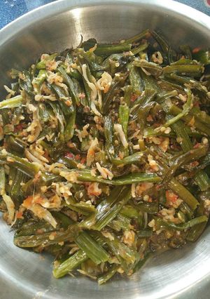 Foto resep Tumis genjer pedas teri medan