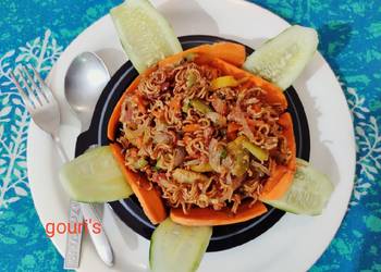 Unique Recipe Crispy Maggi salad Delicious Nutritious